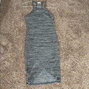 Gray Midi Dress